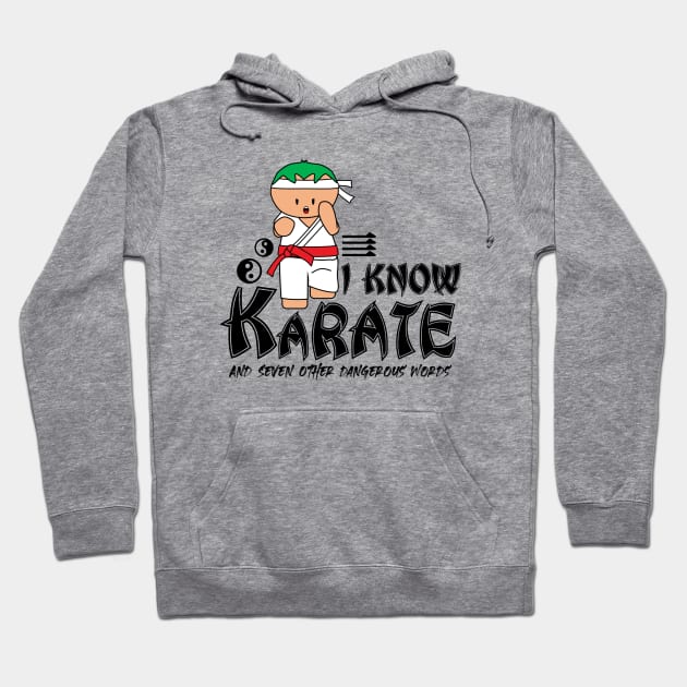 I Know Karate And Seven Other Dangerous Words Hoodie by Krisney-Marshies